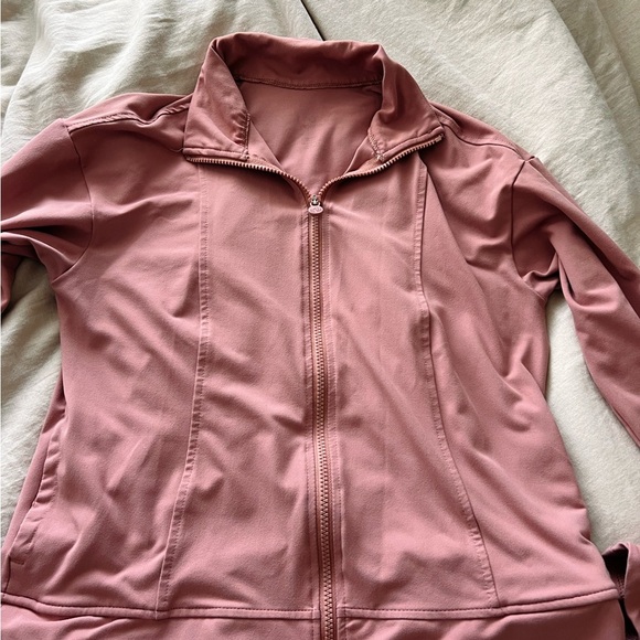 Fitted Pink Long Sleeve Button Down Shirt - Picture 2 of 2